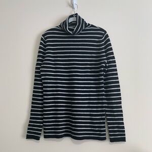 Halogen cashmere stripped sweater